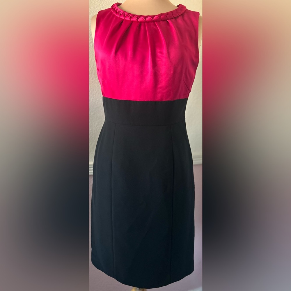 Elegant Pink and Black Dress